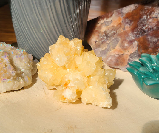 Honey Calcite Cluster