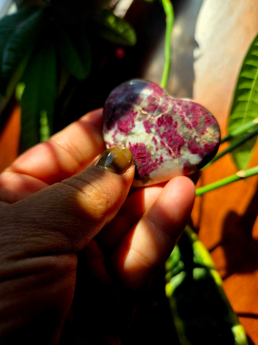 Pink Tourmaline Heart